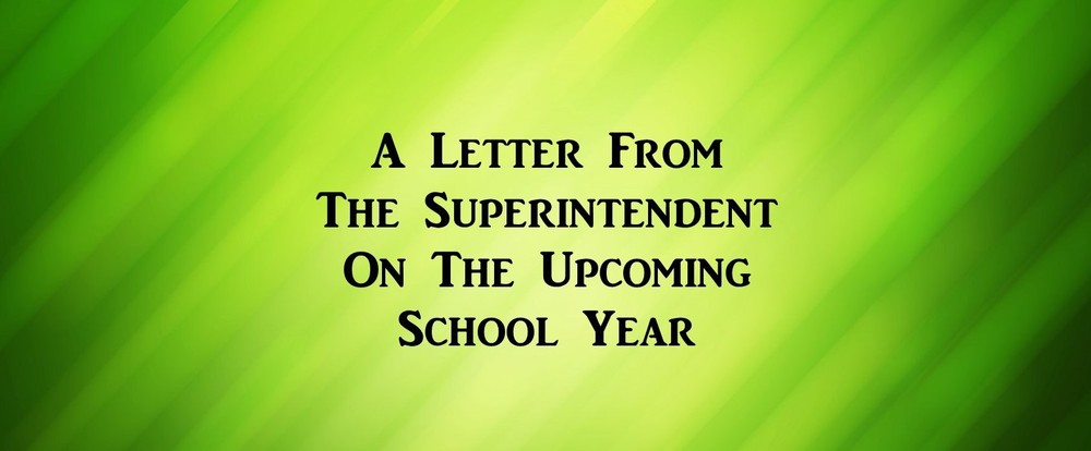 letter from the superintendent