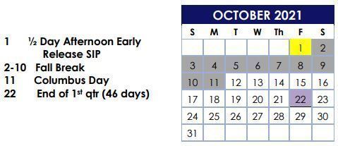 October Calendar
