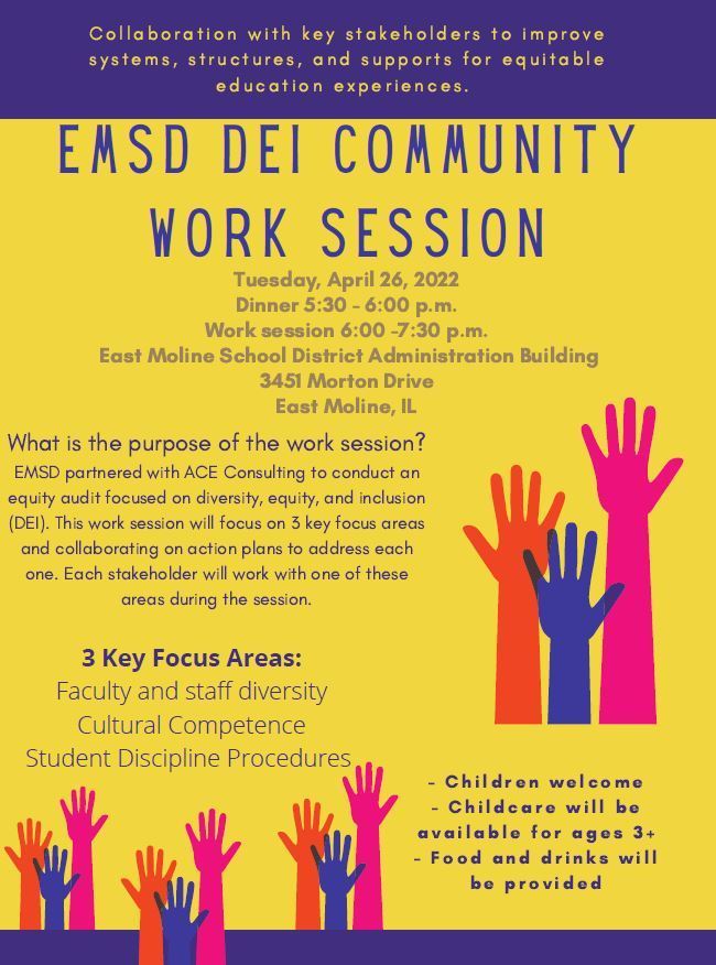 DEI Community Work Session flyer