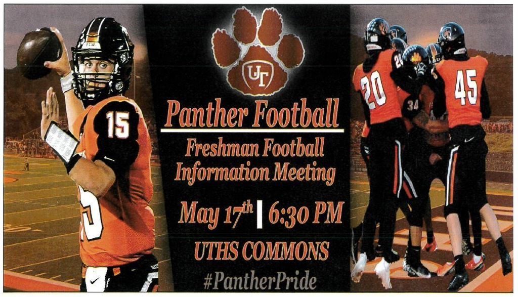 uths football meeting graphic