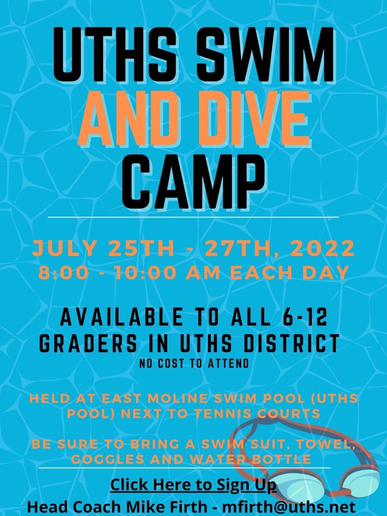 UT Swim Camp graphic