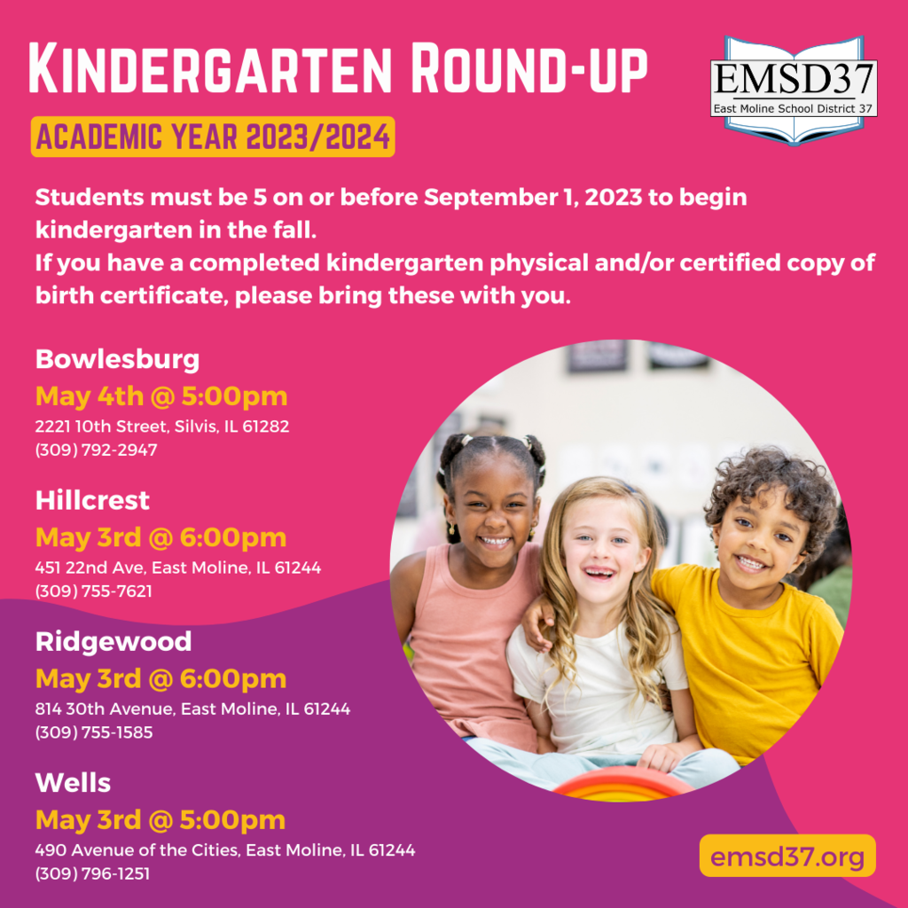 kindergarten round-up graphic